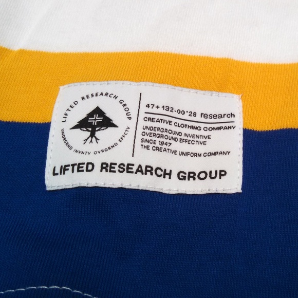 LRG Lifted Research Group Polo Short Sleeve Stripe - Picture 2 of 6